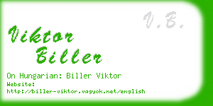 viktor biller business card